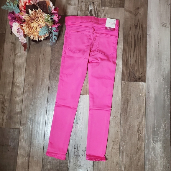 NWT SO Ultimate Stretch Pull On Jegging Girls Size 7 Pink Splash - Picture 13 of 16